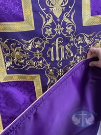 Roman Fiddleback Chasuble - Purple